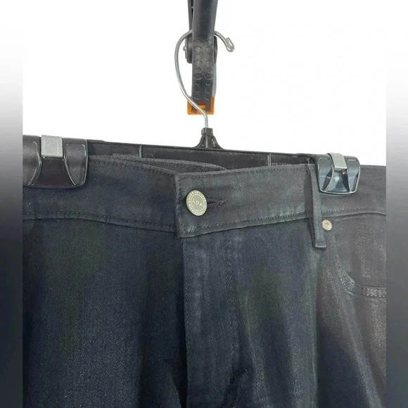 Loft Skinny Black Shimmer Jeans Size  18 - Picture 5 of 10